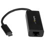 StarTech.com Adaptador de red USB-C a Gigabit Ethernet RJ45 US1GC30B Negro