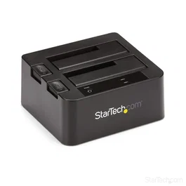 StarTech.com Docking Station USB 3.1 Gen 2 Dual-Bay para HDD/SSD SATA de 2.5/3.5 Pulgadas - Intercambio en Caliente - Soporte hasta 6 TB - Con Cable USB 3.2 y Adaptador