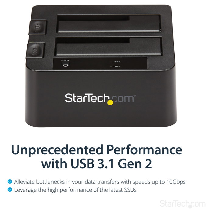 Base Startech SDOCK2U313 Disco Duro