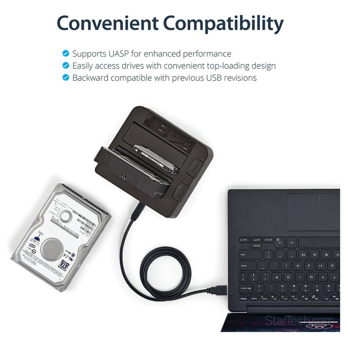 Base Startech SDOCK2U313 Disco Duro