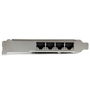StarTech Tarjeta de Red Ethernet PCIe I350-AM4 4 Puertos Gigabit RJ45 10/100/1000 Mbps - Chipset Intel