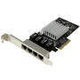StarTech.com Tarjeta de Red PCI Express Gigabit con 4 Puertos RJ45 Chipset Intel I350