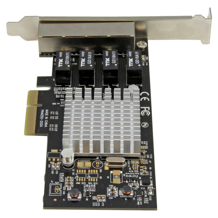 StarTech.com Tarjeta de Red PCI Express Gigabit con 4 Puertos RJ45 Chipset Intel I350