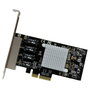 StarTech.com Tarjeta de Red PCI Express Gigabit con 4 Puertos RJ45 Chipset Intel I350