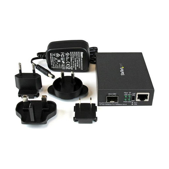 StarTech MCM1110SFP Convertidor de Medios Gigabit Ethernet a Fibra con SFP Abierto StarTech MCM1110SFP Convertidor de Medios Gigabit Ethernet a Fibra con SFP Abierto