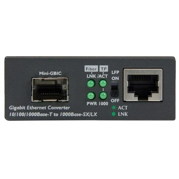 StarTech MCM1110SFP Conversor de Medios Gigabit Ethernet a Fibra con SFP Abierto
