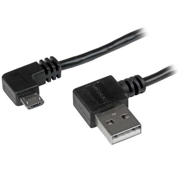 StarTech.com Cable Micro USB con conector acodado a la derecha, 1 m, Negro StarTech.com Cable Micro USB con conector acodado a la derecha, 1 m, Negro