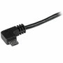 StarTech Cable USB 2.0 con conectores USB-A y Micro-USB acodados, 1 m, Negro