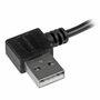 StarTech Cable USB 2.0 con conectores USB-A y Micro-USB acodados, 1 m, Negro