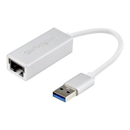 StarTech Adaptador de Red USB 3.0 a Gigabit Ethernet RTL8153, RJ45, 1 Gbps, Plug & Play para Windows, macOS, Linux, Chrome OS, Plata