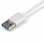 StarTech Adaptador de red USB 3.0 a Gigabit Ethernet RJ-45 Plata