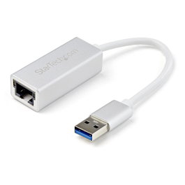 StarTech Adaptador de red USB 3.0 a Gigabit Ethernet RJ-45 Plata