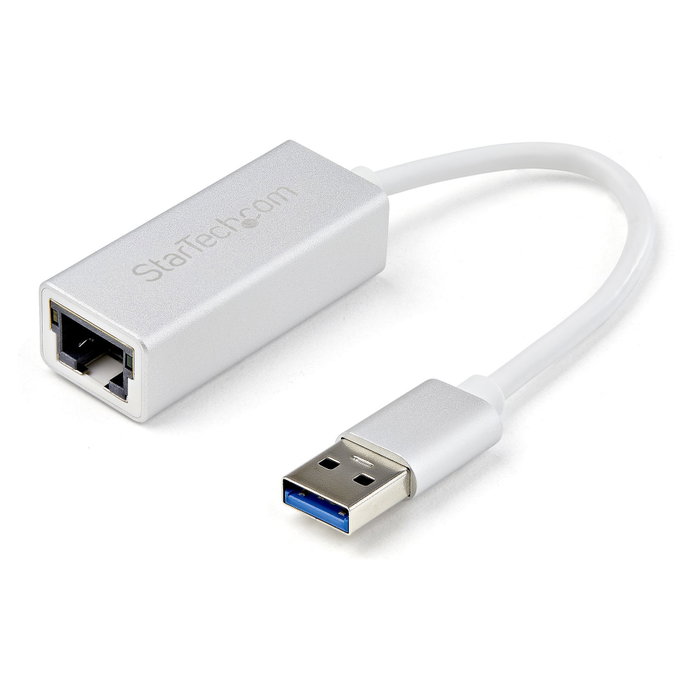 StarTech Adaptador de red USB 3.0 a Gigabit Ethernet RJ-45 Plata StarTech Adaptador de red USB 3.0 a Gigabit Ethernet RJ-45 Plata