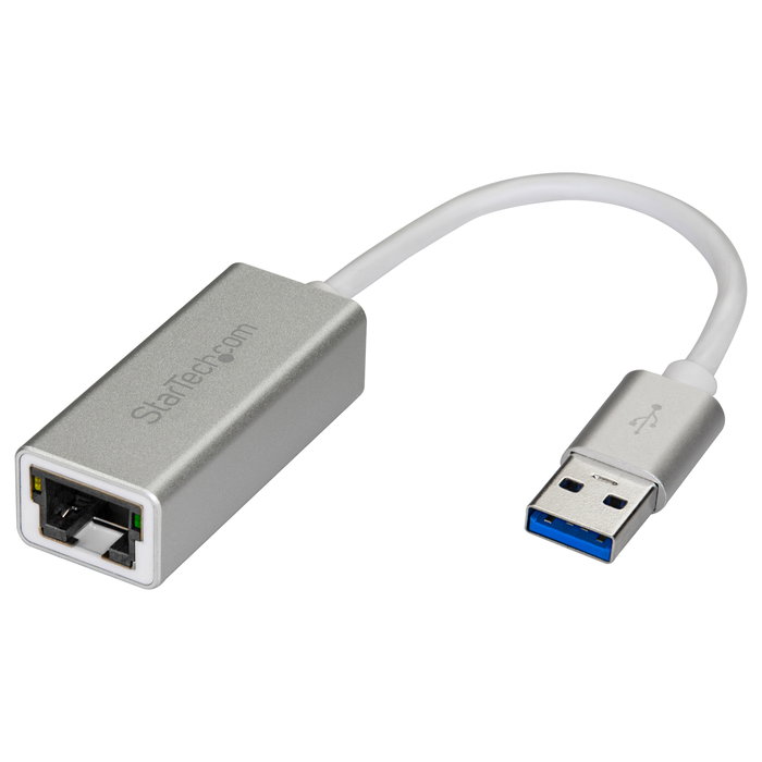 StarTech Adaptador de red USB 3.0 a Gigabit Ethernet RJ-45 Plata StarTech Adaptador de red USB 3.0 a Gigabit Ethernet RJ-45 Plata