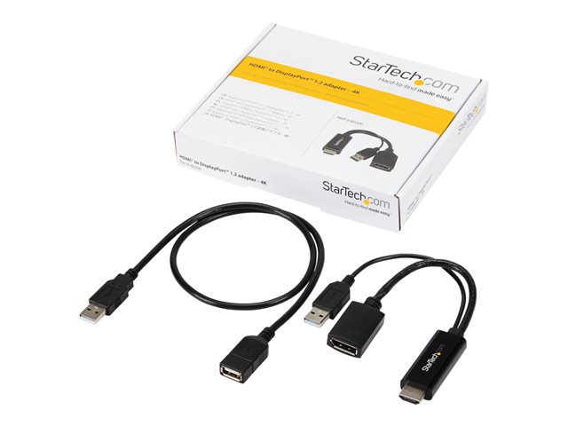 Adaptador DisplayPort a HDMI Startech HD2DP Negro 4K