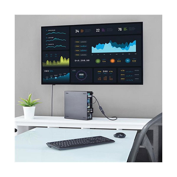StarTech.com Adaptador de Vídeo HDMI a DisplayPort 4K HD2DP Negro