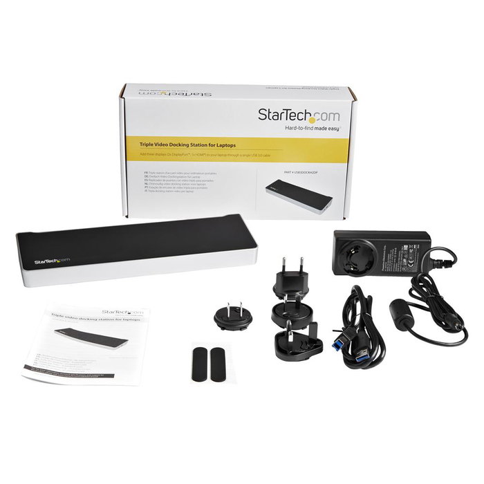 Startechcom Docking Station 13 En 1 Universal Triple Display para Portátil Windows macOS Chrome OS con HDMI DisplayPort USB 3.0