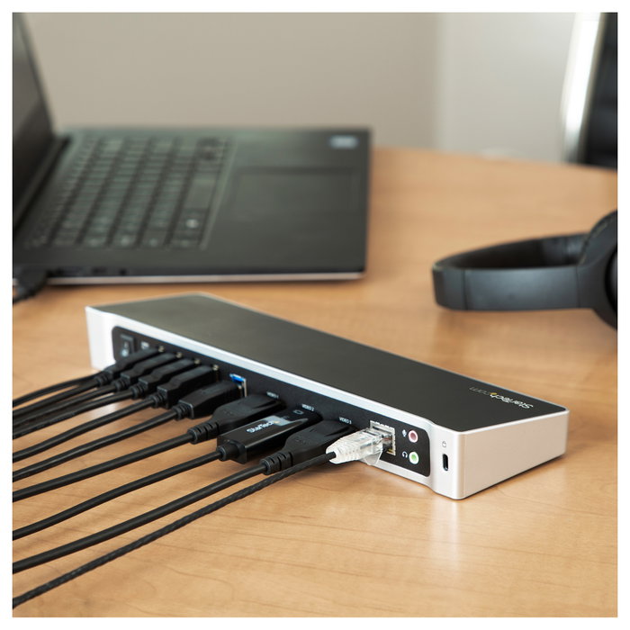 StarTech Docking Station USB 3.0 con 2x DisplayPort y 1x HDMI para 3 Monitores StarTech Docking Station USB 3.0 con 2x DisplayPort y 1x HDMI para 3 Monitores