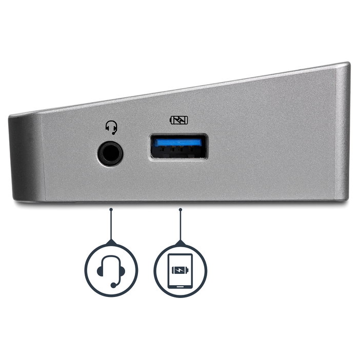 StarTech Docking Station USB 3.0 con 2x DisplayPort y 1x HDMI para 3 Monitores StarTech Docking Station USB 3.0 con 2x DisplayPort y 1x HDMI para 3 Monitores
