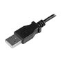 StarTech.com Cable USB A a Micro-USB B de 1 m, Negro, Acodado Izquierdo