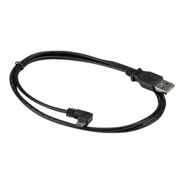 StarTech Cable USB 2.0 Tipo A a Micro USB Tipo B con Conector Acodado Izquierdo de 1m para Carga y Sincronización