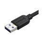 StarTech Cable Micro USB 3.0 Delgado con Conector en Ángulo Derecho, 0,5 m, Negro