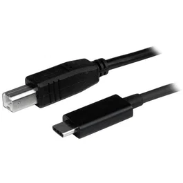 StarTech.com Cable USB 2.0 USB-C a USB-B 1m, USB2CB1M, Conector Reversible, Compatible Thunderbolt 3, 480 Mbps, para Impresoras, Escáneres, Discos Externos
