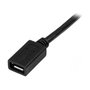 StarTech Cable de Extensión Micro-USB Macho a Hembra 0,5m Negro