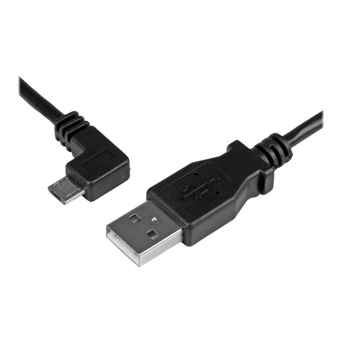 StarTech.com Cable Micro USB 2m Acodado Izquierda USB2P Tipo B Macho a USB Tipo A Macho Negro StarTech.com Cable Micro USB 2m Acodado Izquierda USB2P Tipo B Macho a USB Tipo A Macho Negro