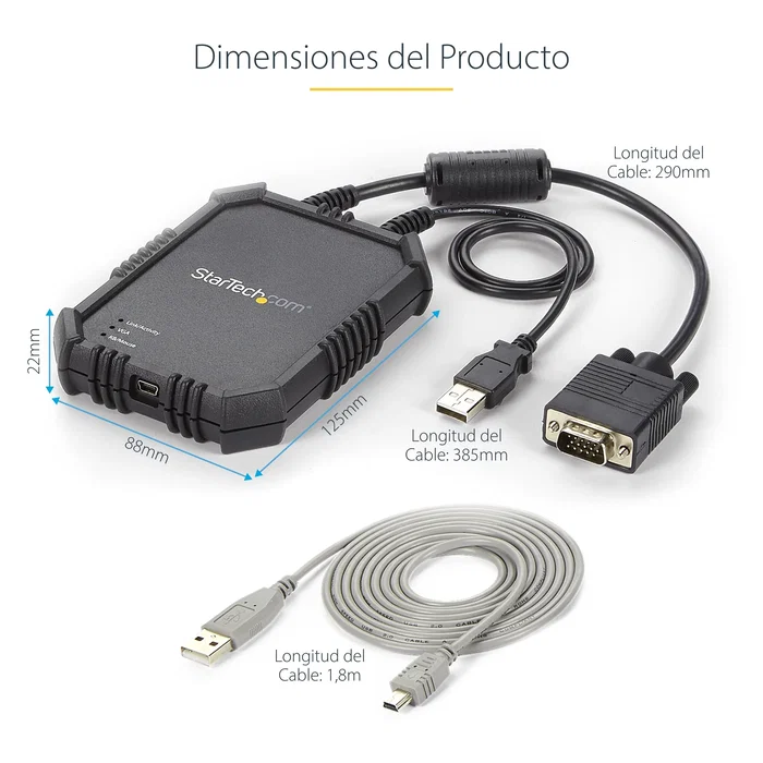StarTech Consola KVM para Portátil NOTECONS02X Negro StarTech Consola KVM para Portátil NOTECONS02X Negro