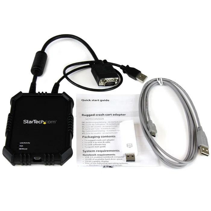 StarTech Consola KVM para Portátil NOTECONS02X Negro StarTech Consola KVM para Portátil NOTECONS02X Negro