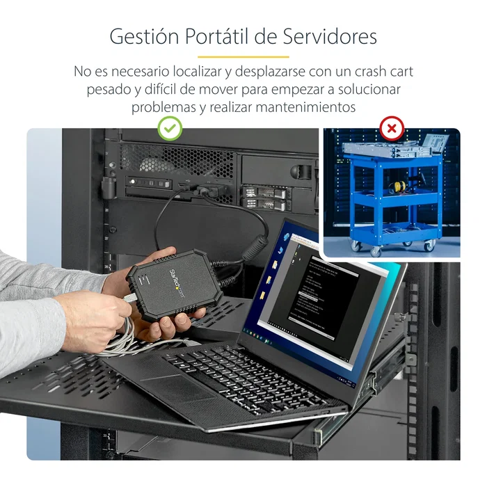 StarTech Consola KVM para Portátil NOTECONS02X Negro StarTech Consola KVM para Portátil NOTECONS02X Negro