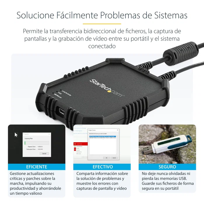 StarTech Consola KVM para Portátil NOTECONS02X Negro StarTech Consola KVM para Portátil NOTECONS02X Negro