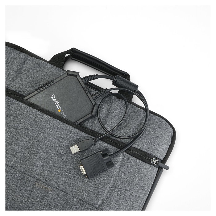 StarTech Consola KVM USB 2.0 para Portátil a Servidor, Adaptador Crash Cart Móvil, VGA, 1920x1200 Full HD, Negro