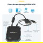 StarTech Consola KVM USB 2.0 para Portátil a Servidor, Adaptador Crash Cart Móvil, VGA, 1920x1200 Full HD, Negro
