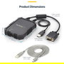 StarTech Consola KVM USB 2.0 para Portátil a Servidor, Adaptador Crash Cart Móvil, VGA, 1920x1200 Full HD, Negro