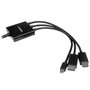 StarTech.com Cable Conversor HDMI, DisplayPort o Mini DisplayPort a HDMI de 2m, Negro