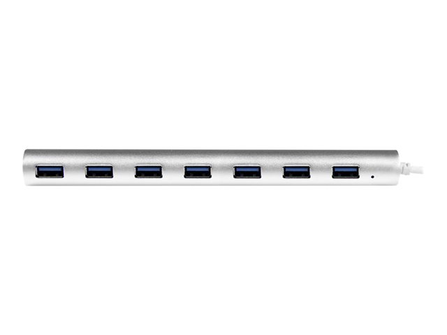 StarTech.com Concentrador USB 3.0 de 7 Puertos Blanco y Plata