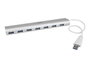 StarTech.com Concentrador USB 3.0 de 7 Puertos Blanco y Plata