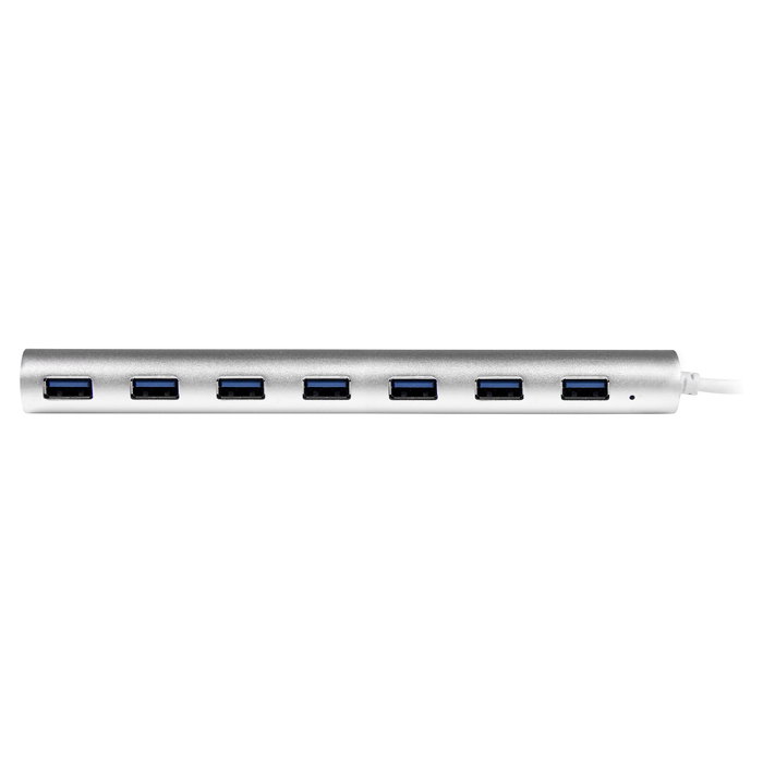 StarTech.com Concentrador USB 3.0 de 7 Puertos Blanco y Plata