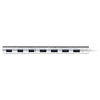 StarTech.com Concentrador USB 3.0 de 7 Puertos Blanco y Plata