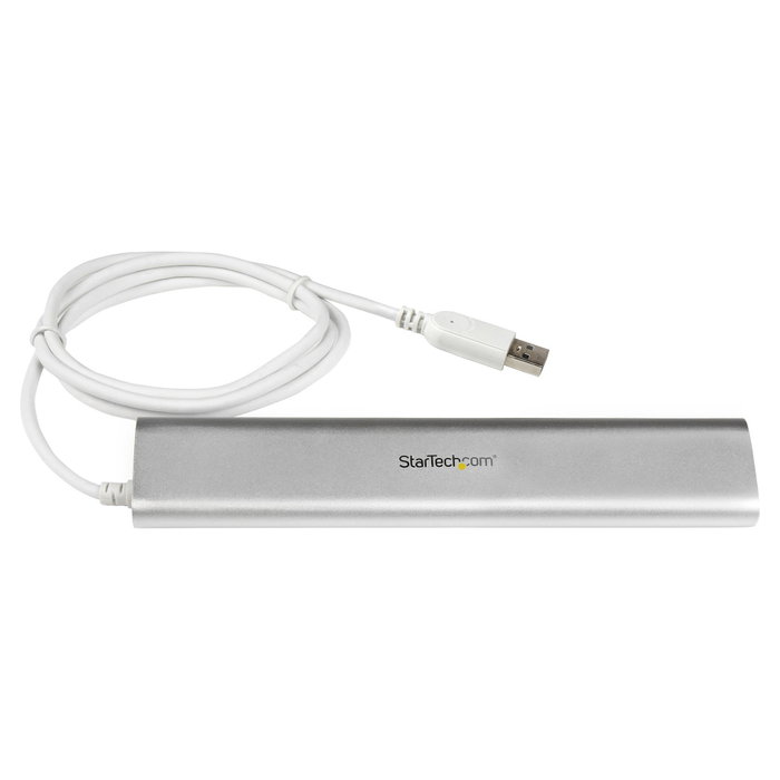 StarTech.com Concentrador USB 3.0 de 7 Puertos Blanco y Plata