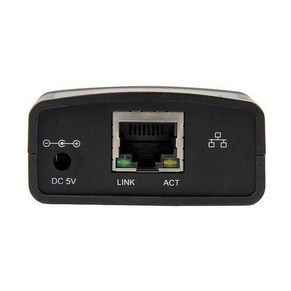 StarTech.com Servidor de Impresión en Red Ethernet LPR 10/100 Mbps USB 2.0, 1 Puerto LAN (RJ-45), 1 Puerto USB 2.0, Compatible con Windows y Mac