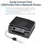 StarTech.com Servidor de Impresión en Red Ethernet LPR 10/100 Mbps USB 2.0, 1 Puerto LAN (RJ-45), 1 Puerto USB 2.0, Compatible con Windows y Mac