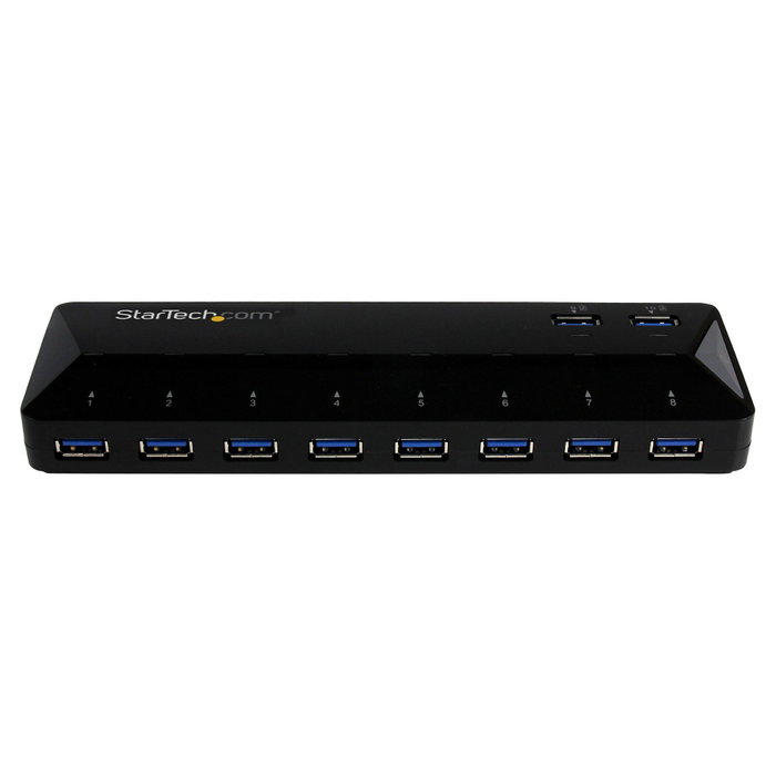 StarTech Concentrador USB 3.2 Gen 1 de 10 Puertos con Carga y Función de Interruptor, Negro StarTech Concentrador USB 3.2 Gen 1 de 10 Puertos con Carga y Función de Interruptor, Negro