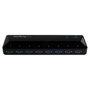 StarTech Concentrador USB 3.2 Gen 1 de 10 Puertos con Carga y Función de Interruptor, Negro