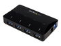 StarTech.com Hub USB 3.0 4 Puertos con Puerto de Carga Rápida 2.4A y Función Switch - Concentrador USB 3.0 de 4 Puertos para Compartir Periféricos