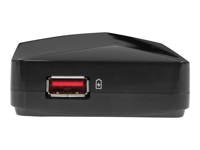 StarTech.com Hub USB 3.0 4 Puertos con Puerto de Carga Rápida 2.4A y Función Switch - Concentrador USB 3.0 de 4 Puertos para Compartir Periféricos