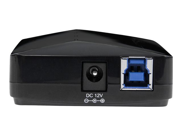 StarTech.com Hub USB 3.0 4 Puertos con Puerto de Carga Rápida 2.4A y Función Switch - Concentrador USB 3.0 de 4 Puertos para Compartir Periféricos