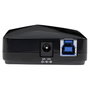 StarTech.com Hub USB 3.0 de 4 Puertos con Carga Rápida 2,4A y Función Switch, Negro